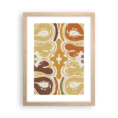 Plagát v ráme zo svetlého duba - Sentimentálna abstrakcia - 30x40 cm