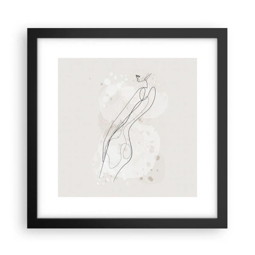 Plagát v čiernom ráme - Zablúdiť pohľadom - 30x30 cm