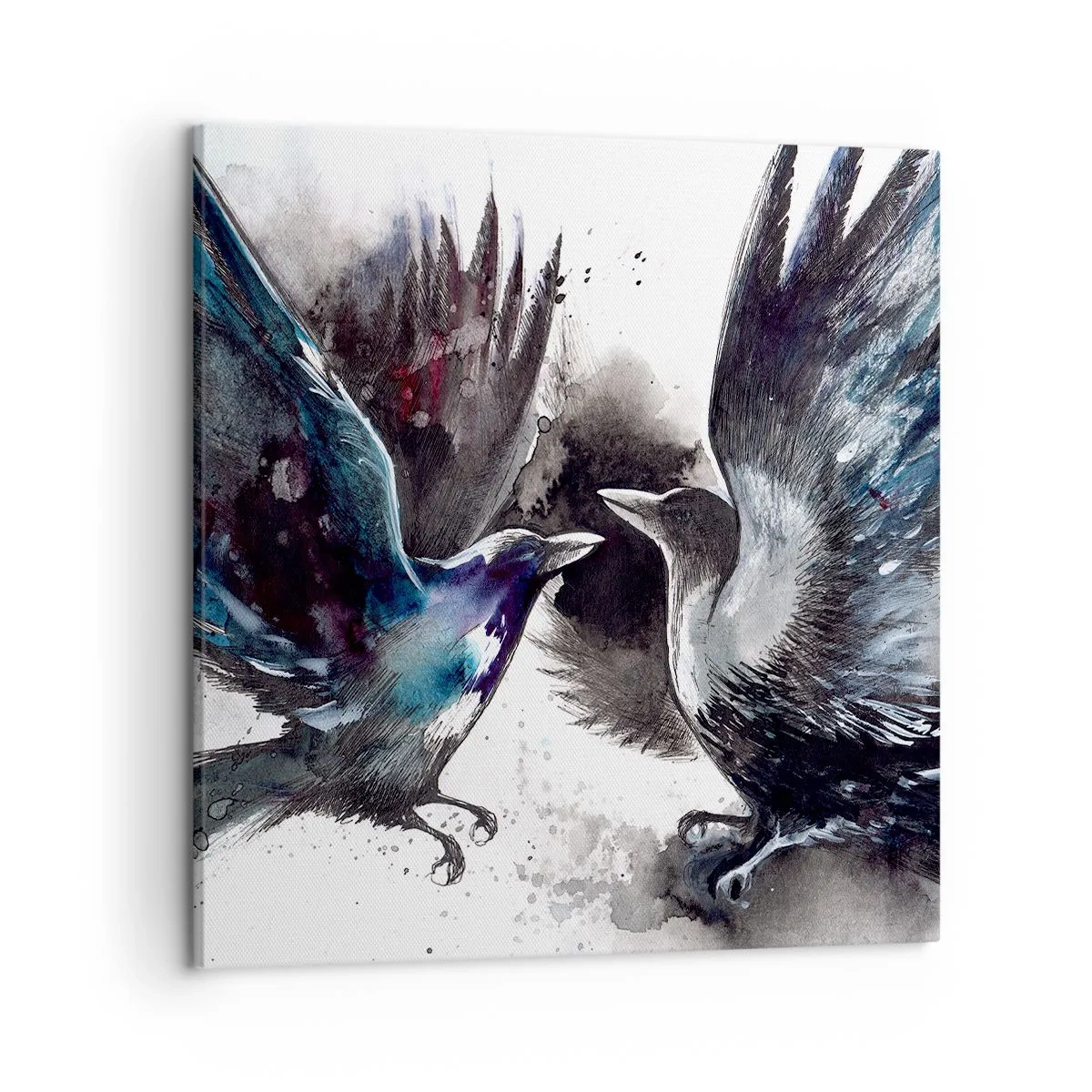 Obraz na plátne - Havran havranovi… - 50x50 cm