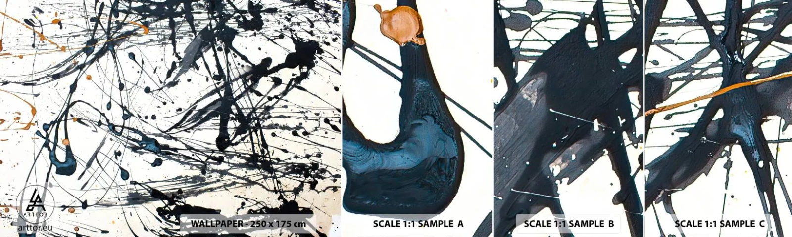 Vzorka Fototapeta Standard Eco - So zmyslom alebo bez zmyslu? - Abstrakcia, Grafika, Kus - 100x30 cm