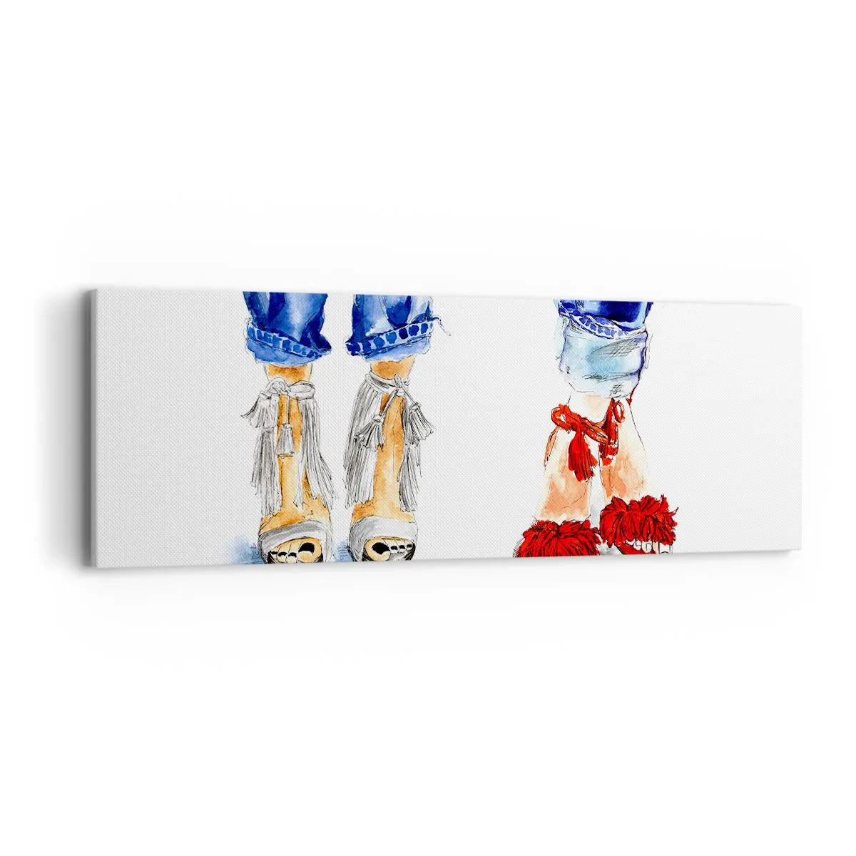 Obraz na plátne - Možno by sme sa vydali na prechádzku? - 90x30 cm