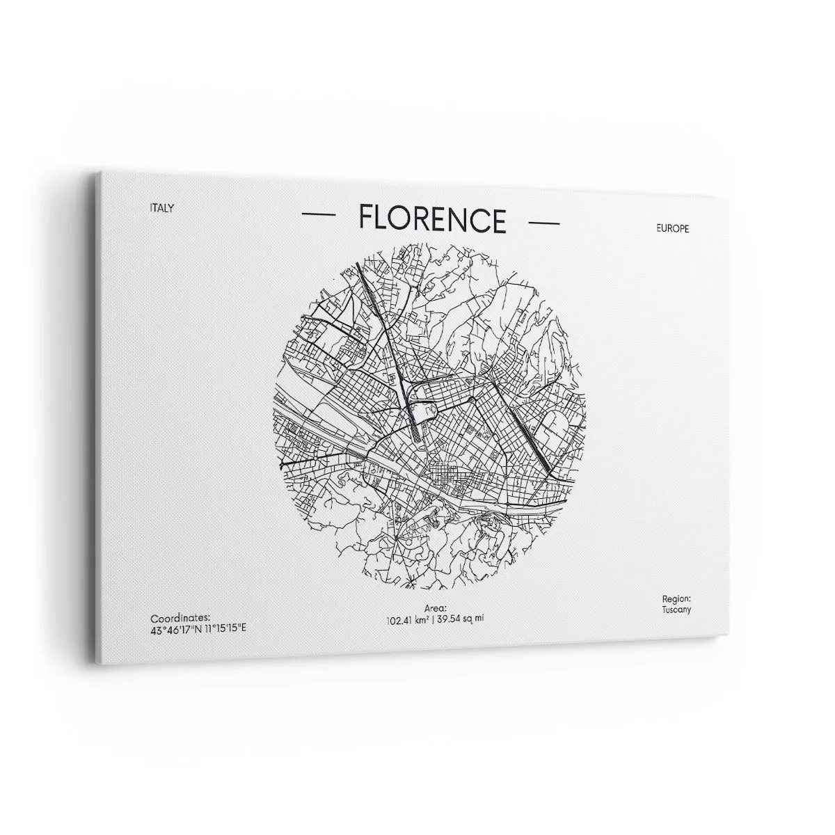 Obraz na plátne - Anatómia Florencie - 120x80 cm