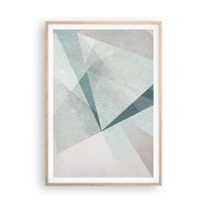 Plagát v ráme zo svetlého duba - V kľude, ale dynamicky - 70x100 cm