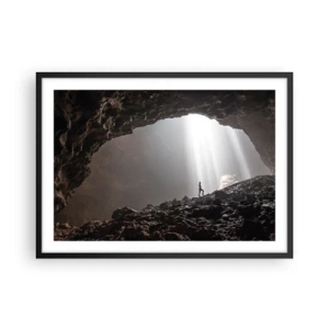 Plagát v čiernom ráme - Svetelná jaskyňa - 70x50 cm