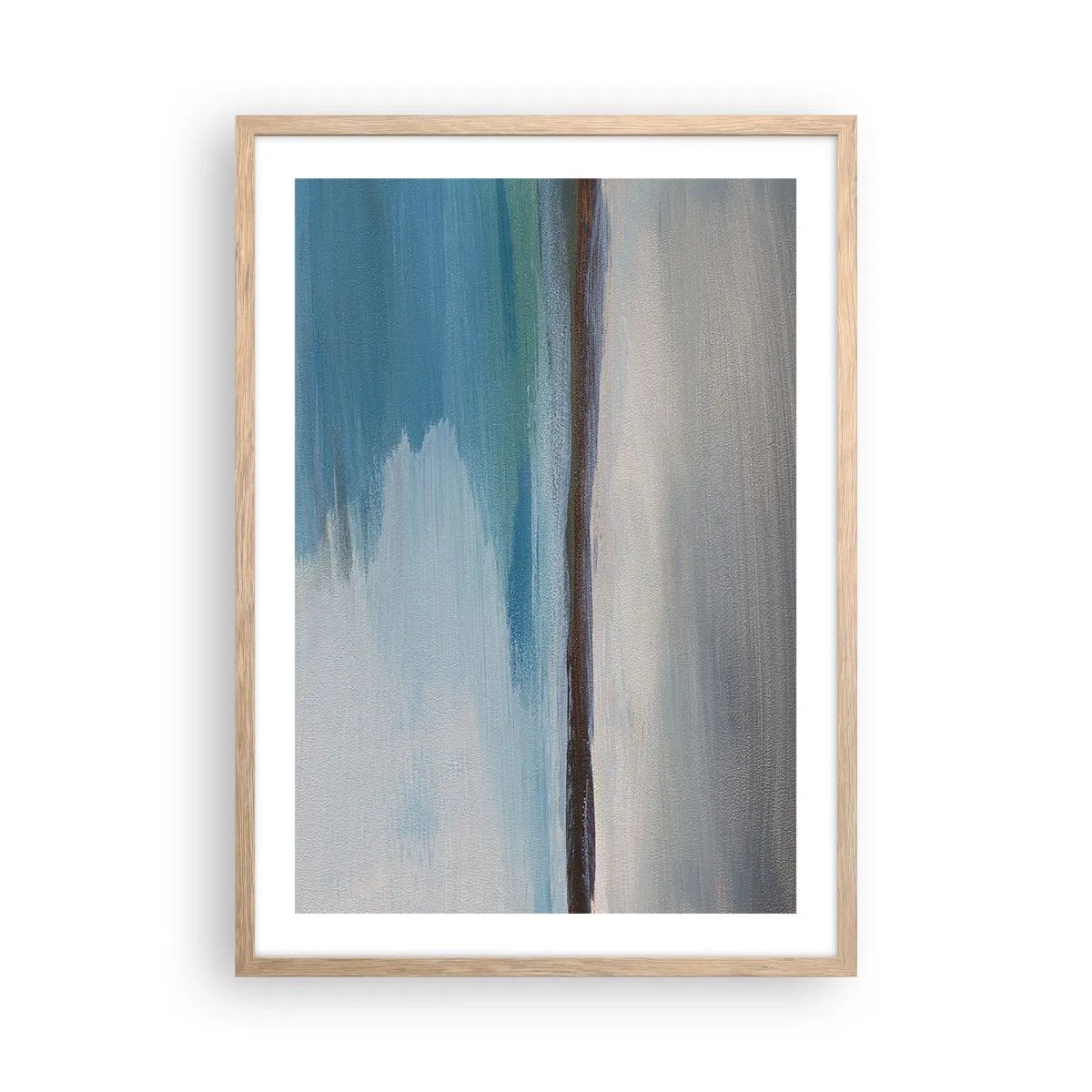 Plagát v ráme zo svetlého duba - Horizontálna krajina - 50x70 cm