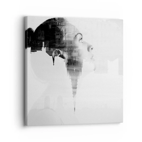 Obraz na plátne - Z oboch strán okna - 30x30 cm