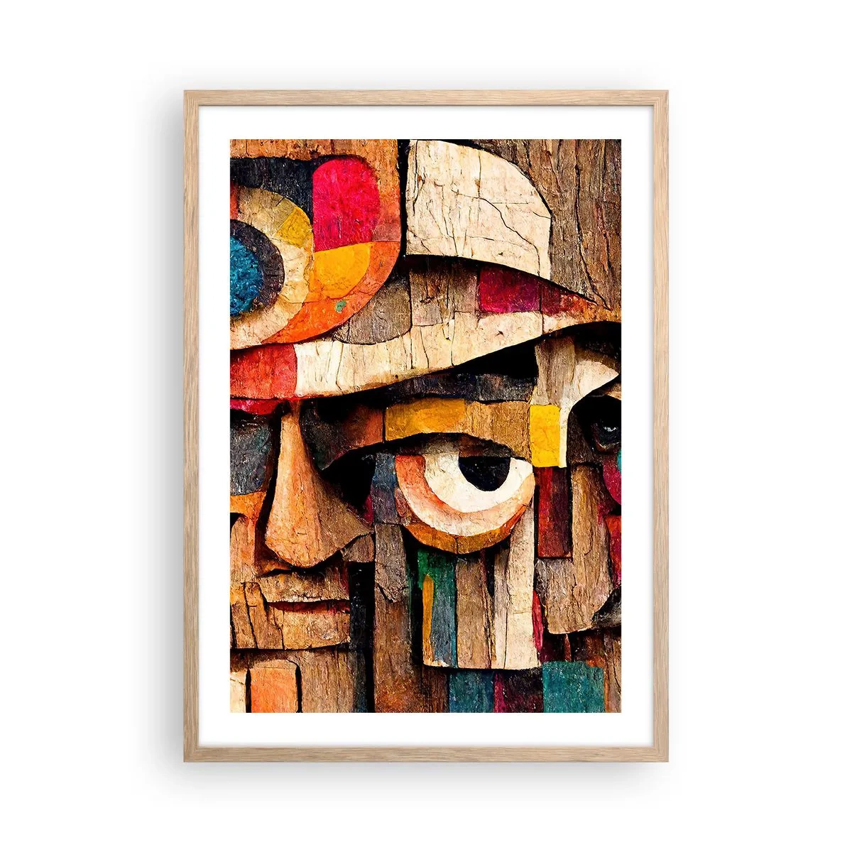 Plagát v ráme zo svetlého duba - Vidím ťa… - 50x70 cm