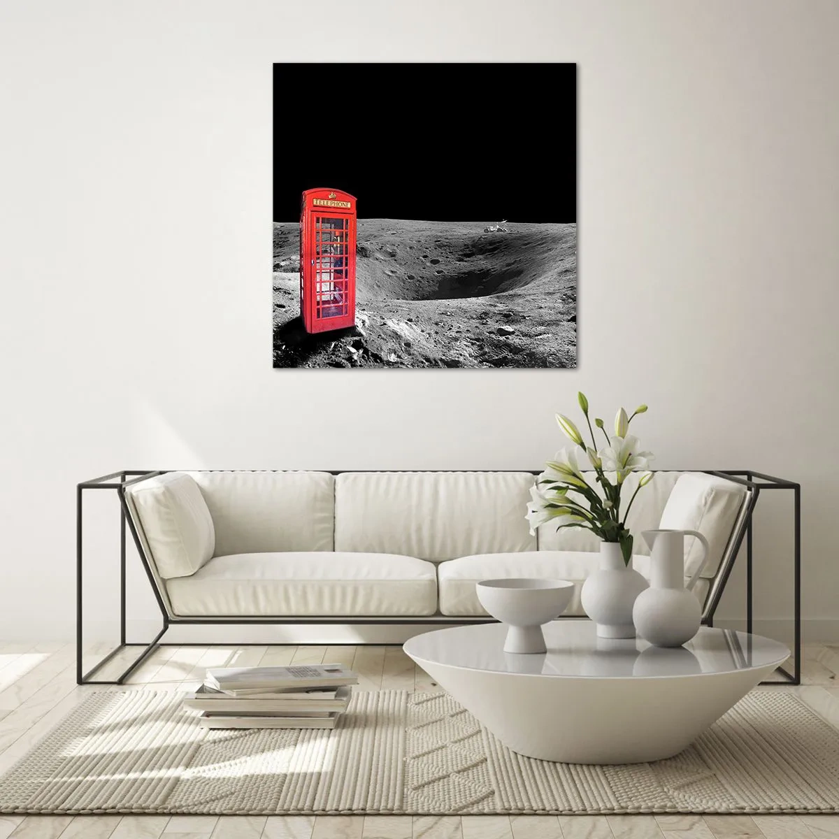 Obraz na skle - Kozmický žart - 50x50 cm