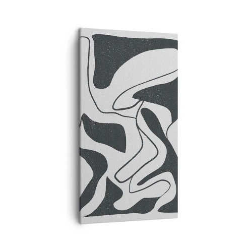 Obraz na plátne - Abstraktná hra v labyrinte - 45x80 cm