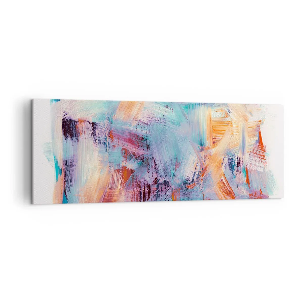 Obraz na plátne - Farebný neporiadok - 140x50 cm