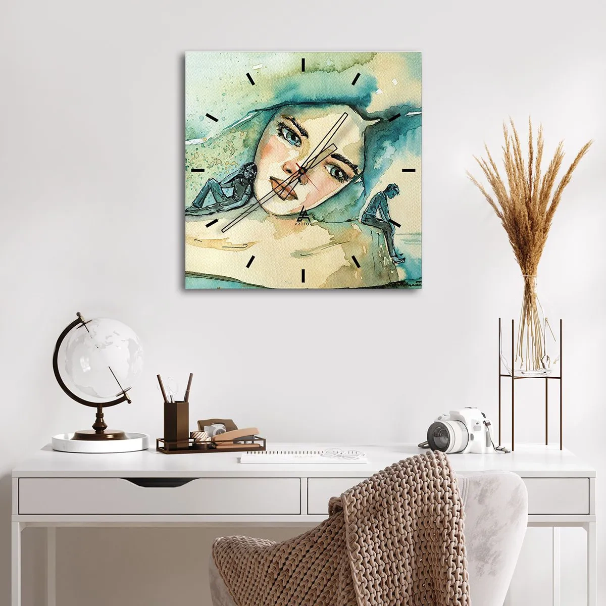 Nástenné hodiny - Am I blue? - 30x30 cm