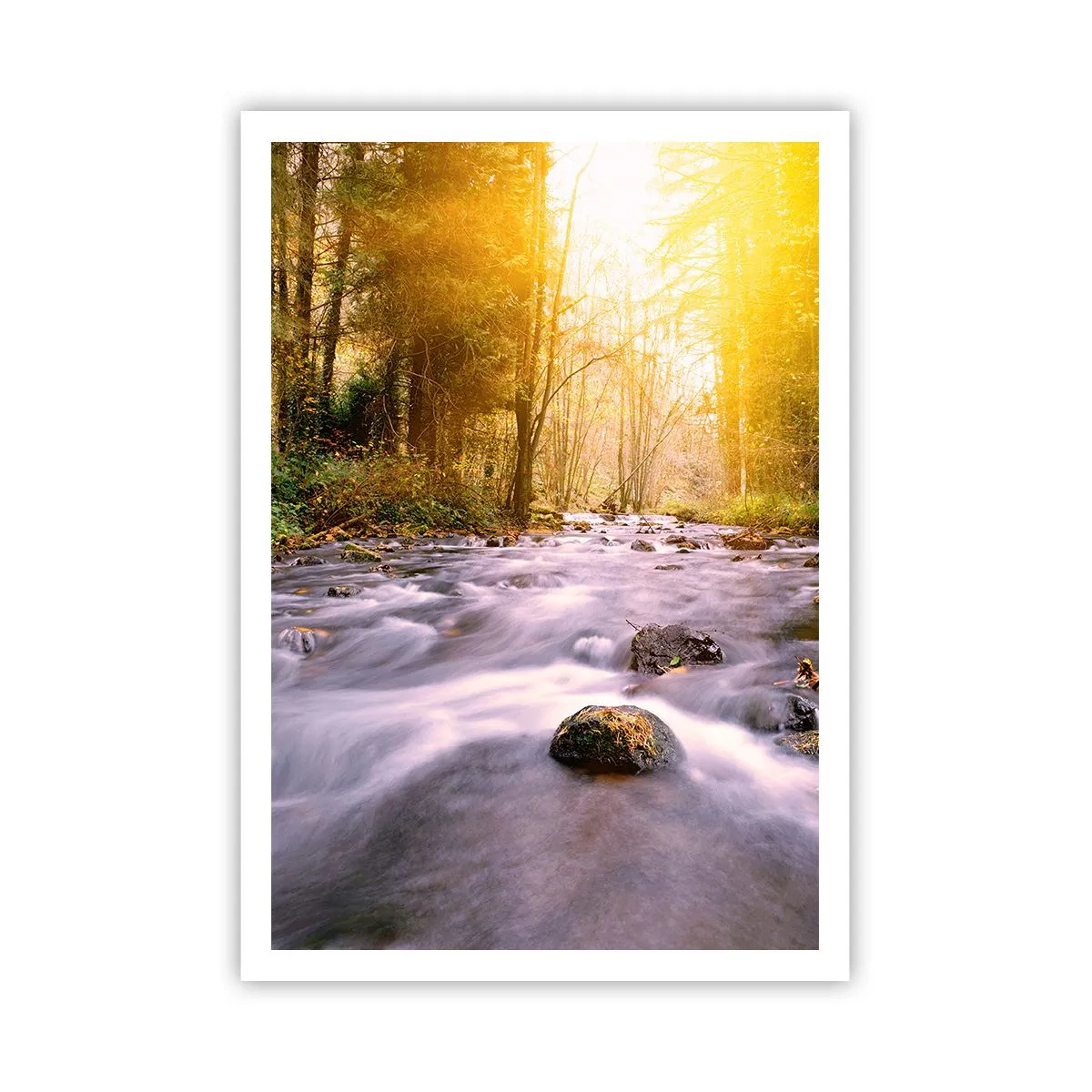 Plagát - Malachit v strieborno-zlatej podobe - 70x100 cm