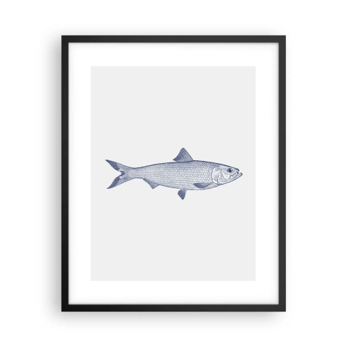 Plagát v čiernom ráme - Pozdravy zo severných morí - 40x50 cm