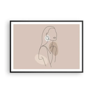 Plagát v čiernom ráme - Dievčenská ikona - 100x70 cm