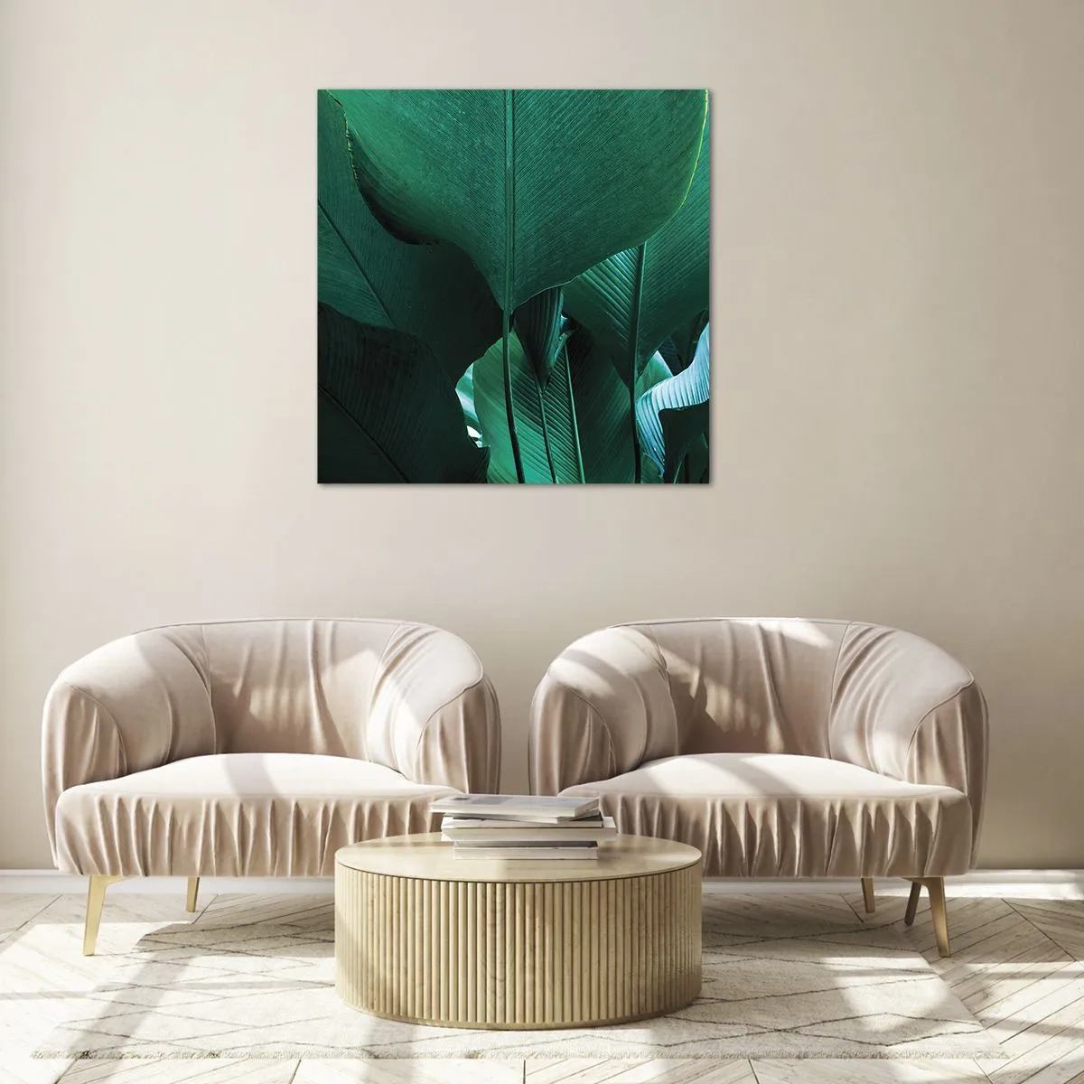 Obraz na skle - Obrátené k svetlu - 40x40 cm