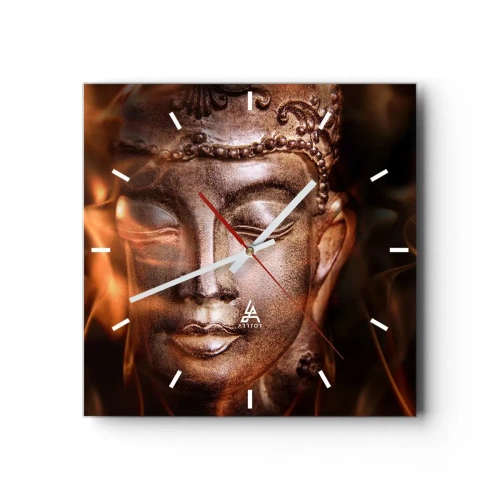 Nástenné hodiny - Existuje iba tu a teraz - 40x40 cm