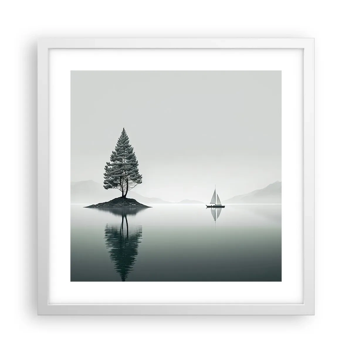 Plagát v bielom ráme - Snívanie - 40x40 cm