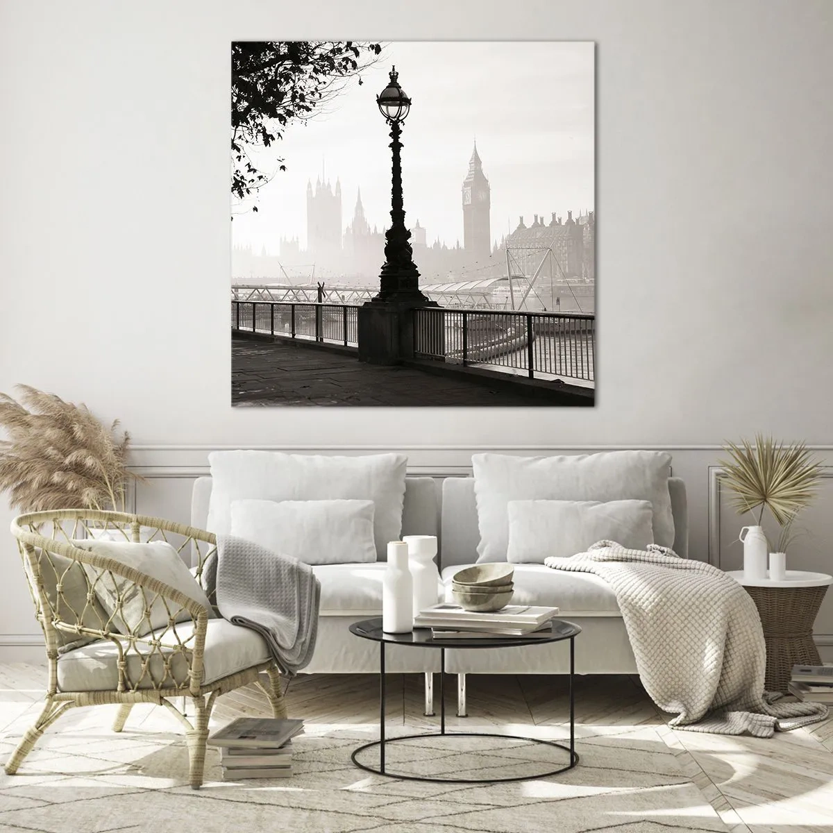 Obraz na skle - Londýnske ráno - 50x50 cm
