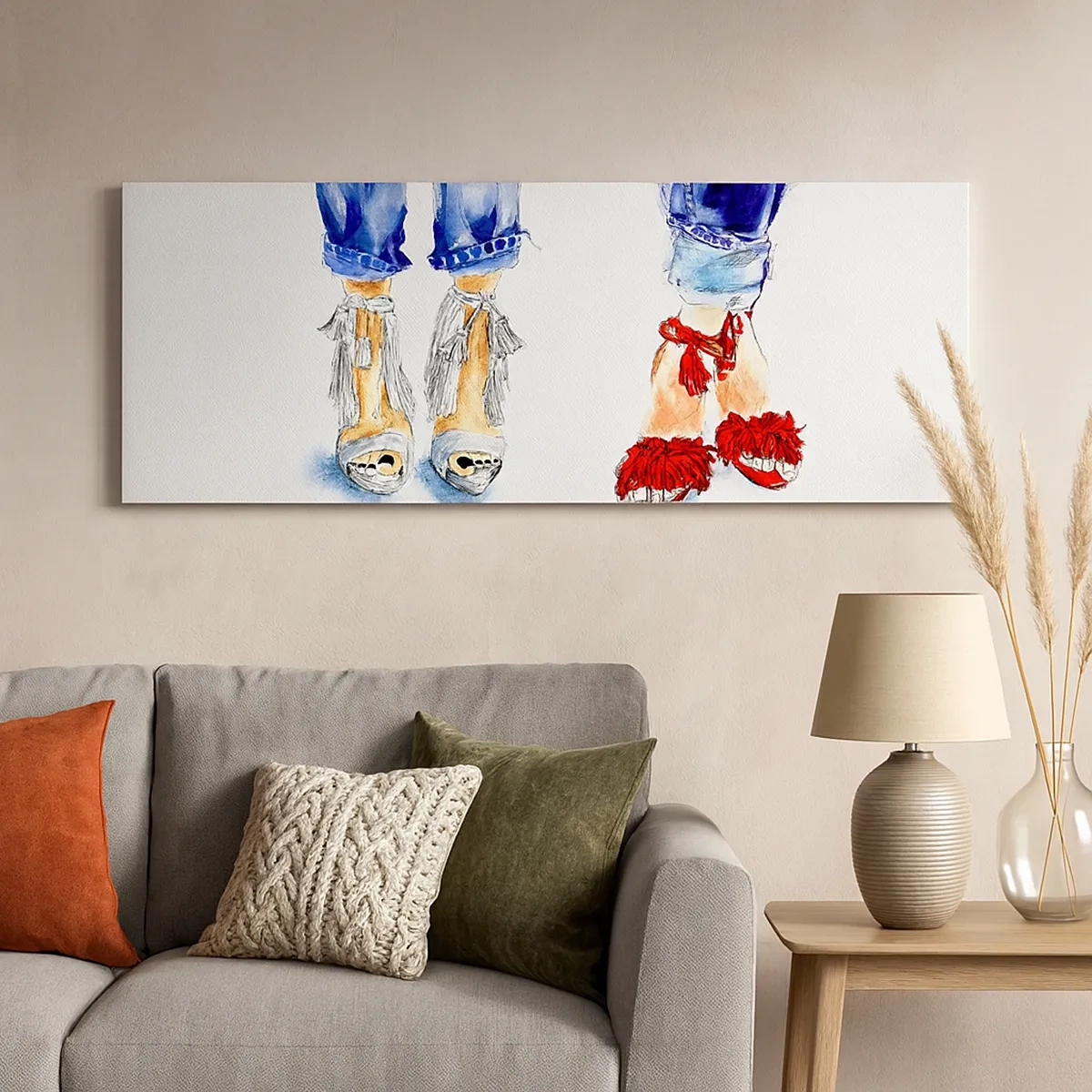 Obraz na plátne - Možno by sme sa vydali na prechádzku? - 30x30 cm