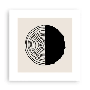 Plagát - Pol na pol - 30x30 cm