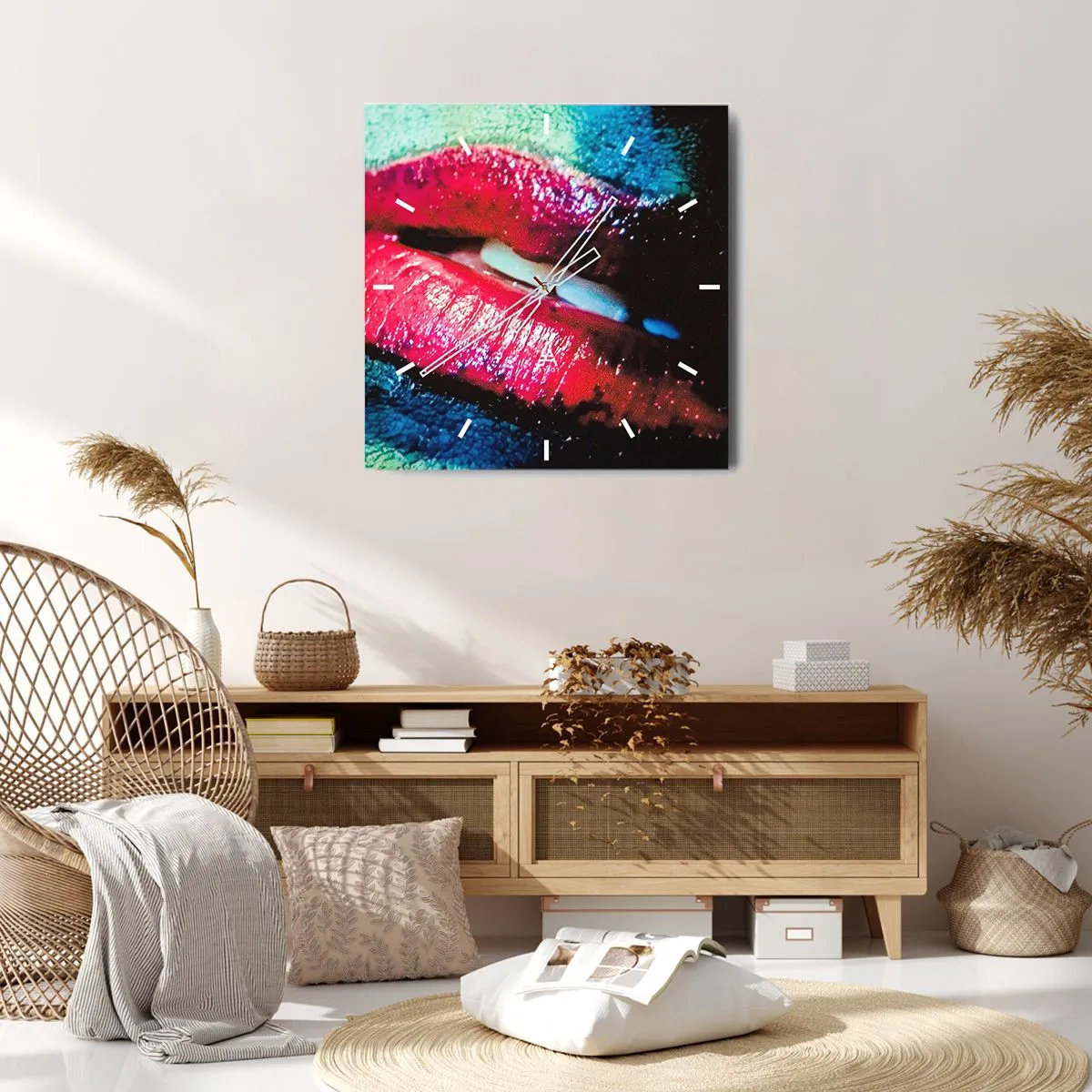Nástenné hodiny - Zmyselné a znepokojujúce - 40x40 cm