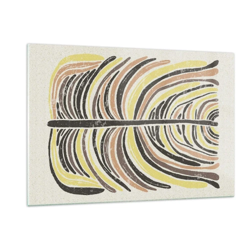 Obraz na skle - Abstrakcia plná života - 120x80 cm