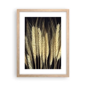 Plagát v ráme zo svetlého duba - Rustikálna mágia - 30x40 cm