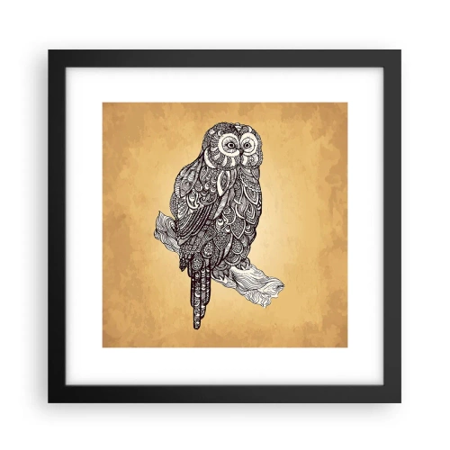 Plagát v čiernom ráme - Majstrovské ornamenty múdrosti - 30x30 cm
