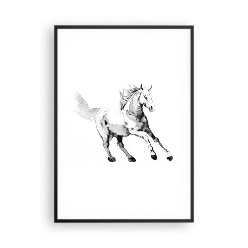 Plagát v čiernom ráme - Neskrotená duša - 70x100 cm