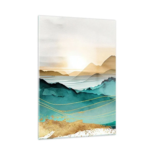 Obraz na skle - Na pokraji abstrakcie – krajina - 50x70 cm