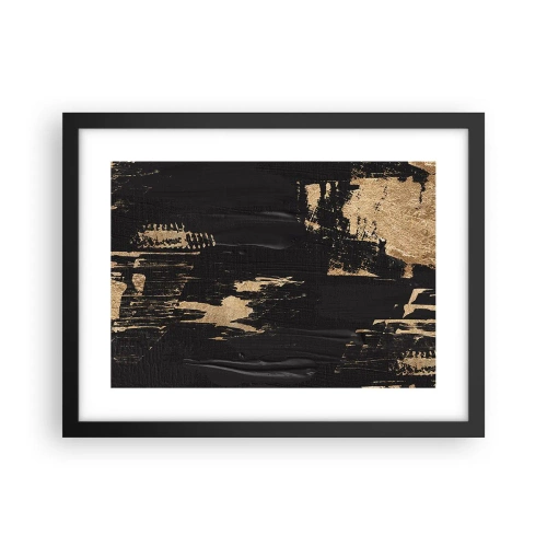 Plagát v čiernom ráme - Stopa dotyku - 40x30 cm