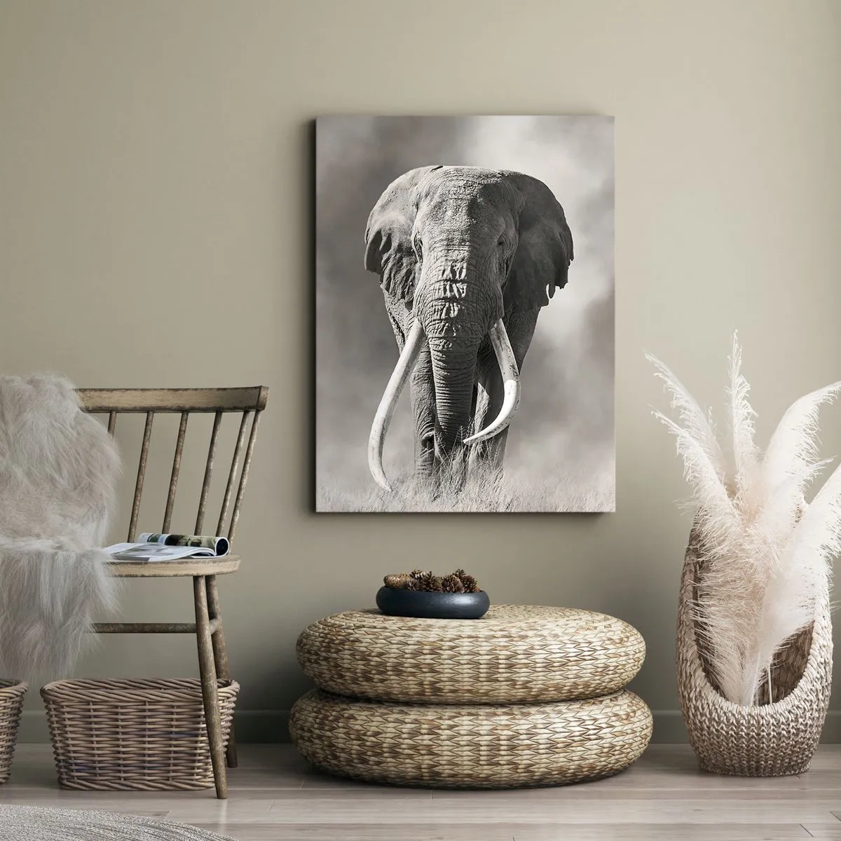 Obraz na plátne - Africký patriarcha - 50x70 cm