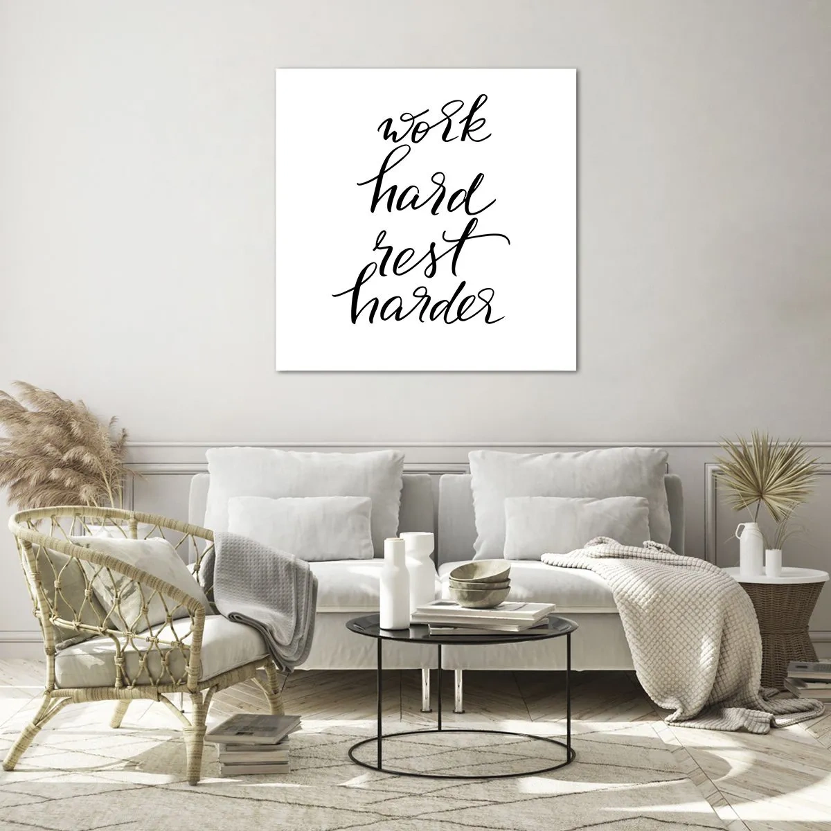 Obraz na skle - Životná rovnováha - 70x70 cm