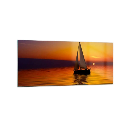 Obraz na skle - Ako je tu za súmraku ticho… - 120x50 cm