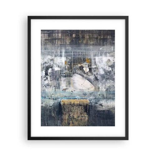 Plagát v čiernom ráme - Ako na ľade, tak aj na hrude - 40x50 cm