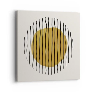 Obraz na plátne - Abstrakcia kmitajúca žiarom - 40x40 cm