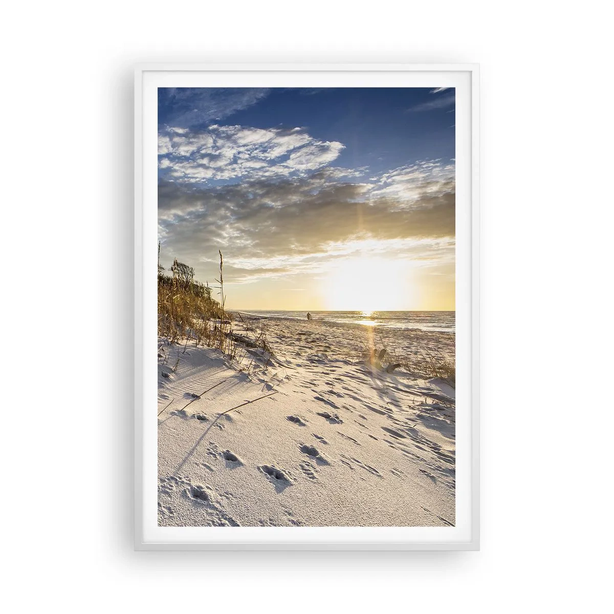 Plagát v bielom ráme - Pozvánka na prechádzku - 70x100 cm