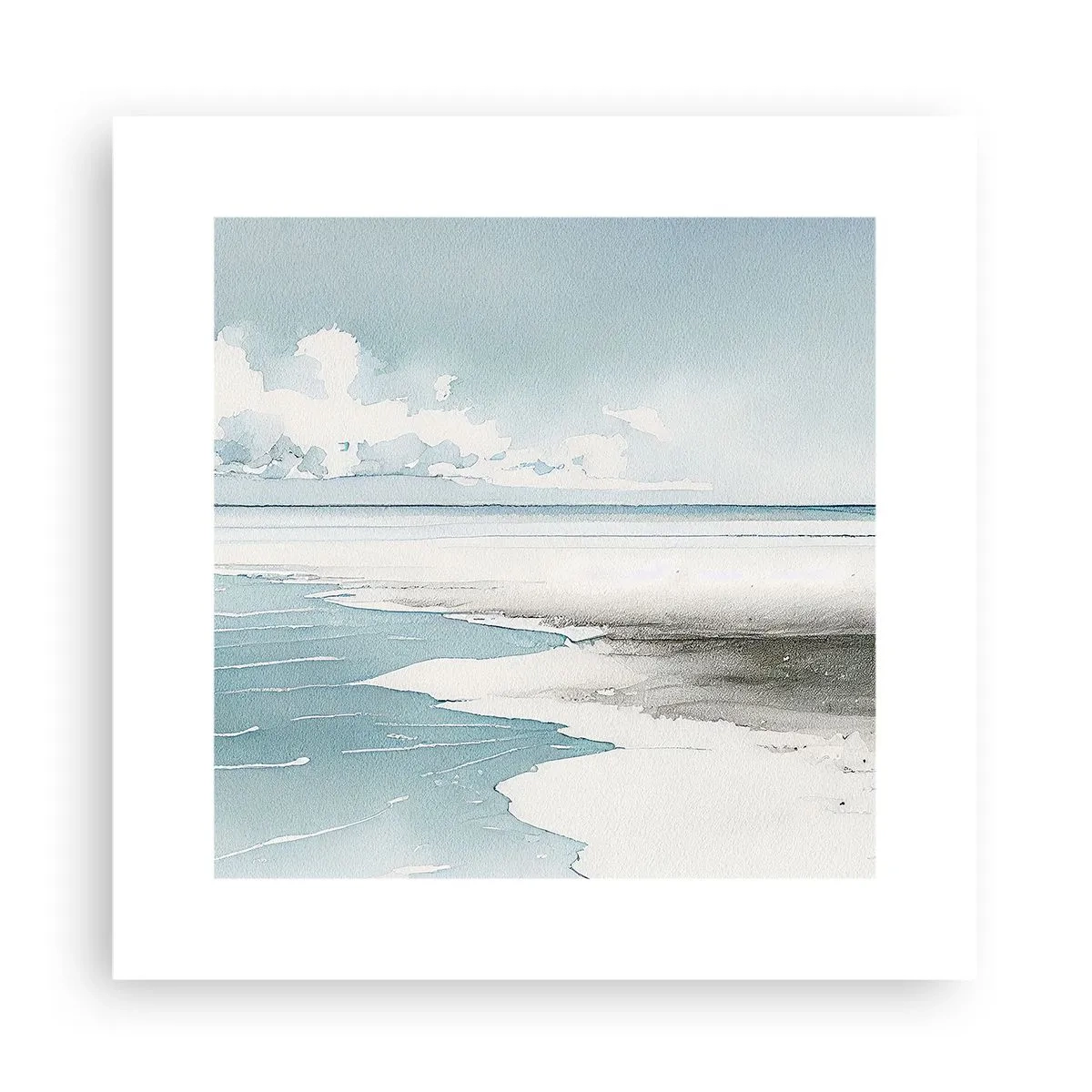 Plagát - Jemný príliv - 30x30 cm