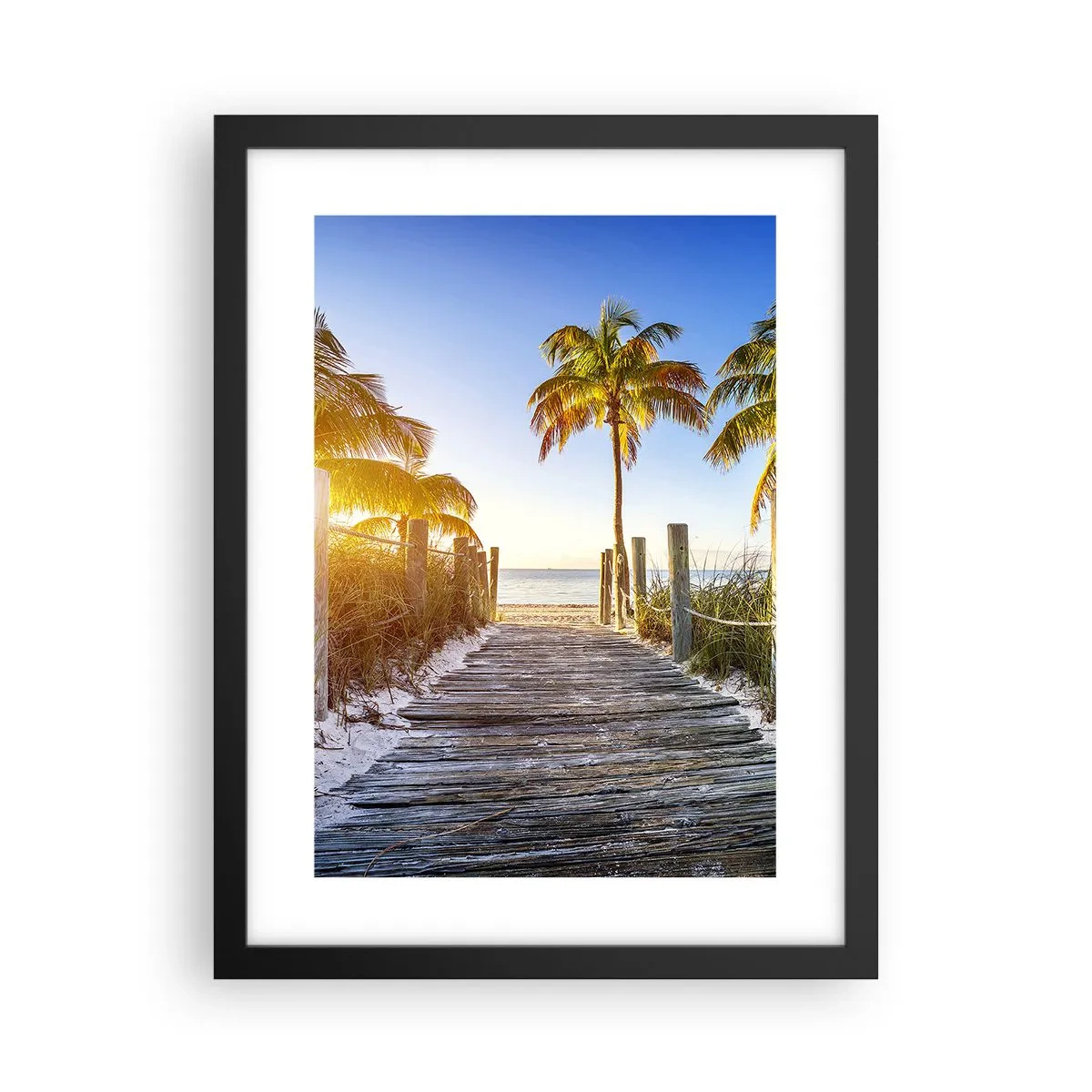 Plagát v čiernom ráme - Priamo do raja - 30x40 cm