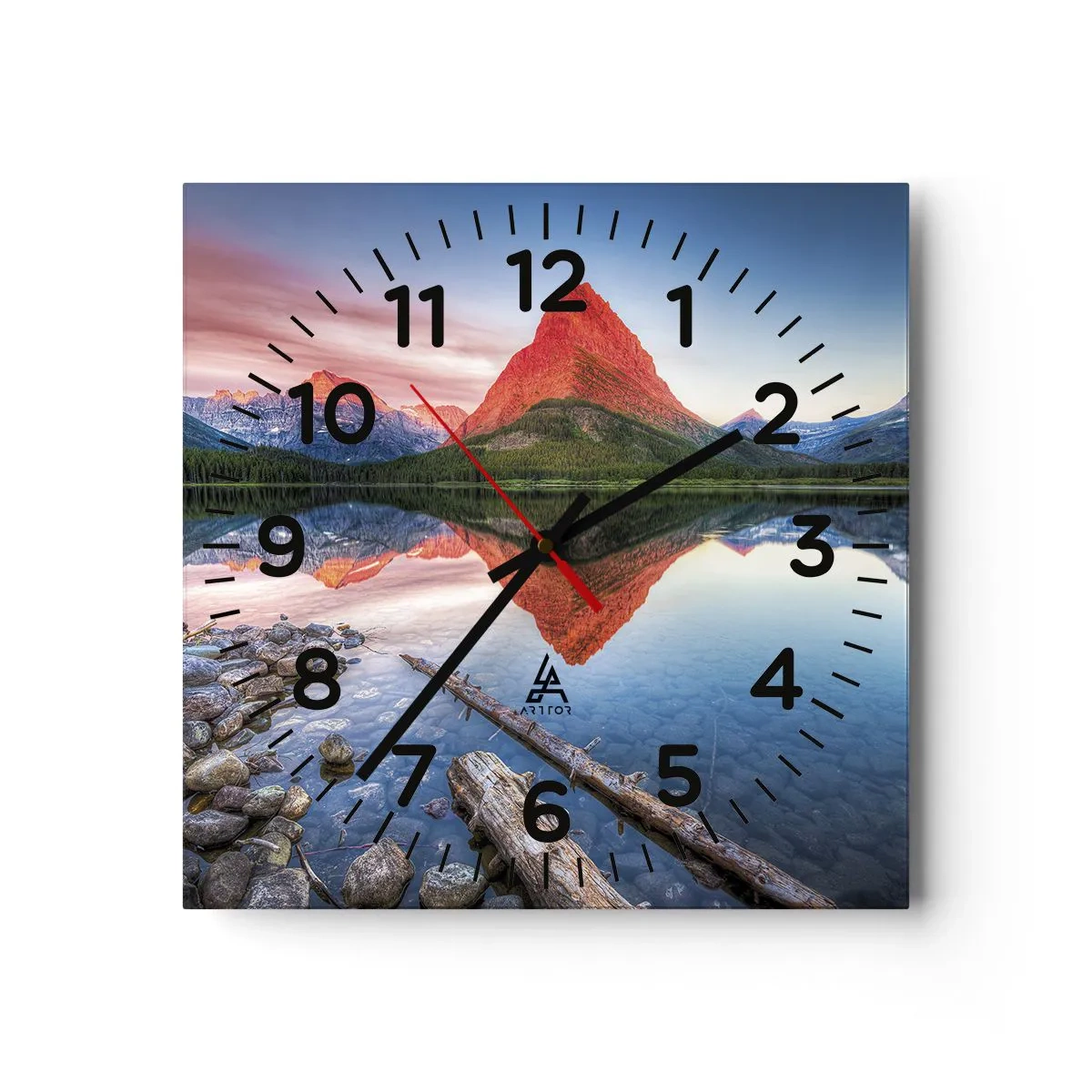 Nástenné hodiny - Teplo a chlad - 40x40 cm