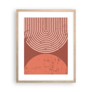 Plagát v ráme zo svetlého duba - Blízky vzťah - 40x50 cm