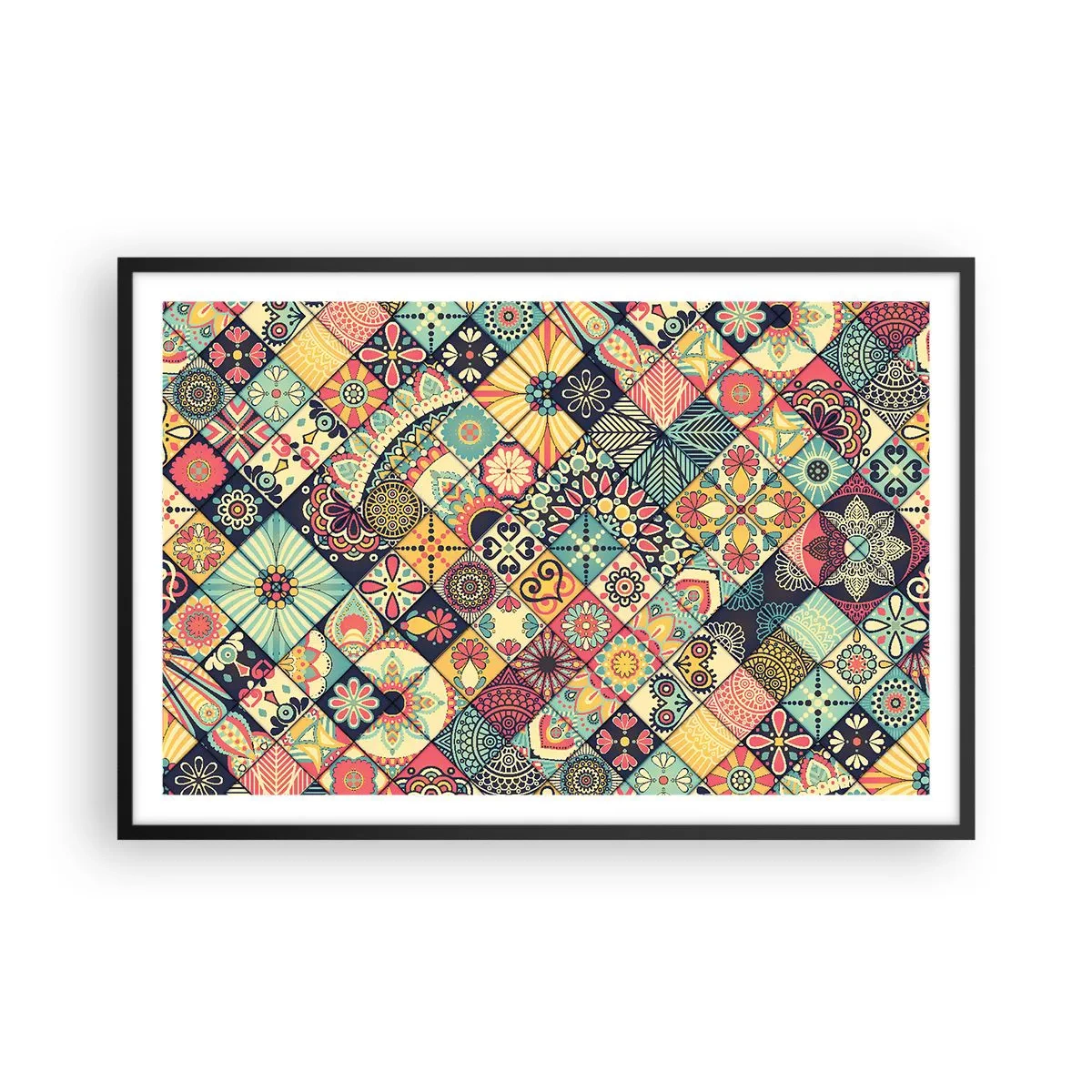 Plagát v čiernom ráme - Marocká vízia - 91x61 cm