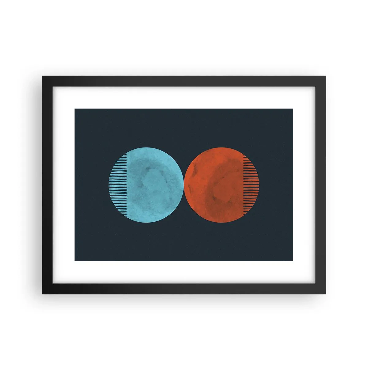 Plagát v čiernom ráme - Iba geometria? - 40x30 cm