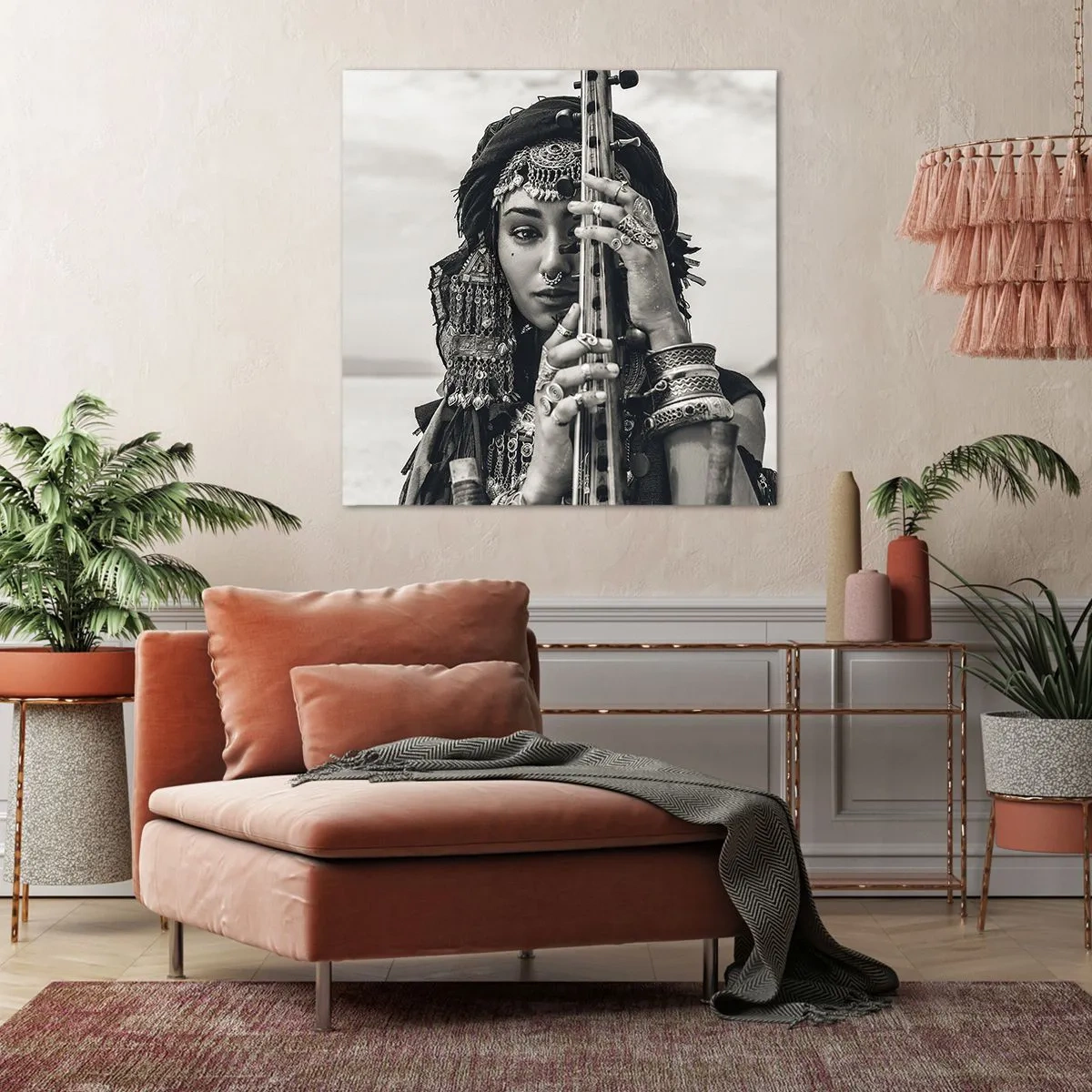 Obraz na plátne - Samotná hudba orientu - 70x70 cm