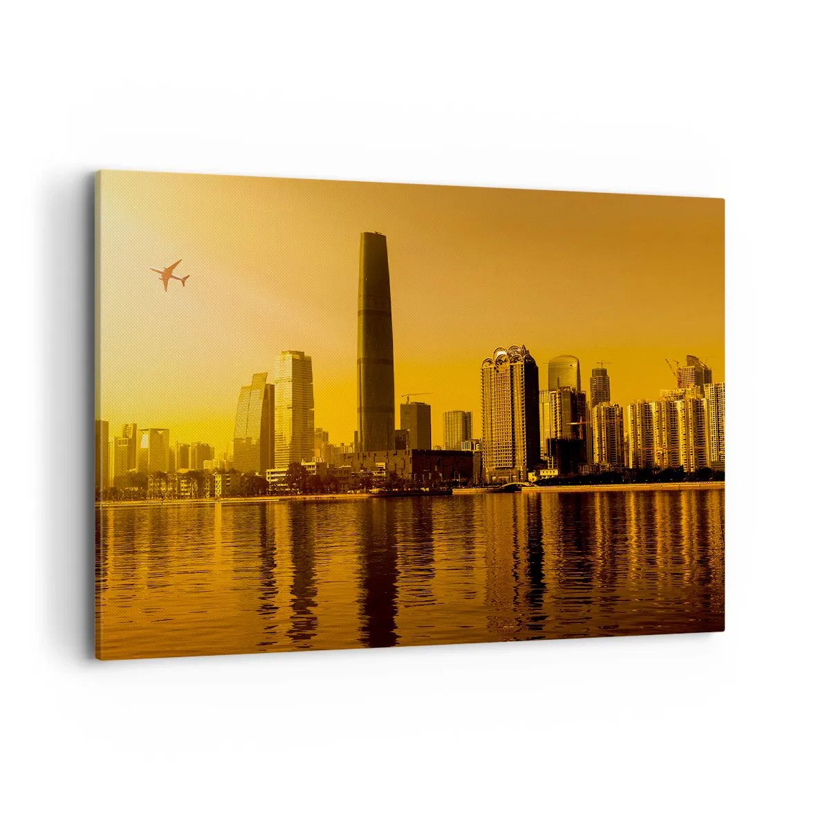 Obraz na plátne - Zlaté mesto - 100x70 cm