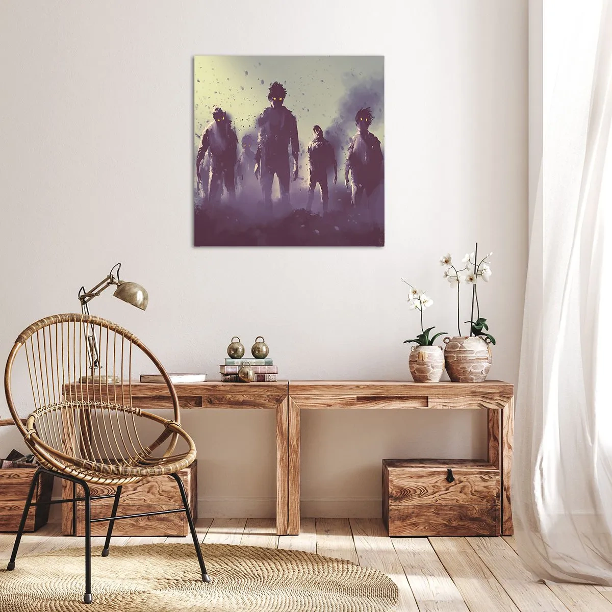 Obraz na plátne - Dávaj pozor! Prichádzajú - 60x60 cm