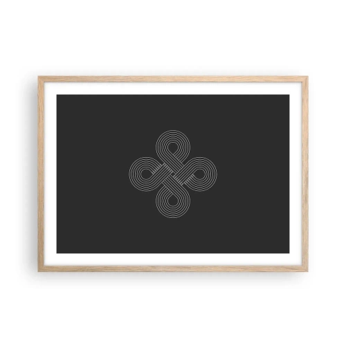 Plagát v ráme zo svetlého duba - V keltskom duchu - 70x50 cm