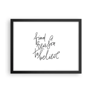 Plagát v čiernom ráme - Je to možné - 40x30 cm