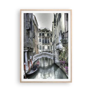 Plagát v ráme zo svetlého duba - Od storočí v tichom zamyslení - 70x100 cm