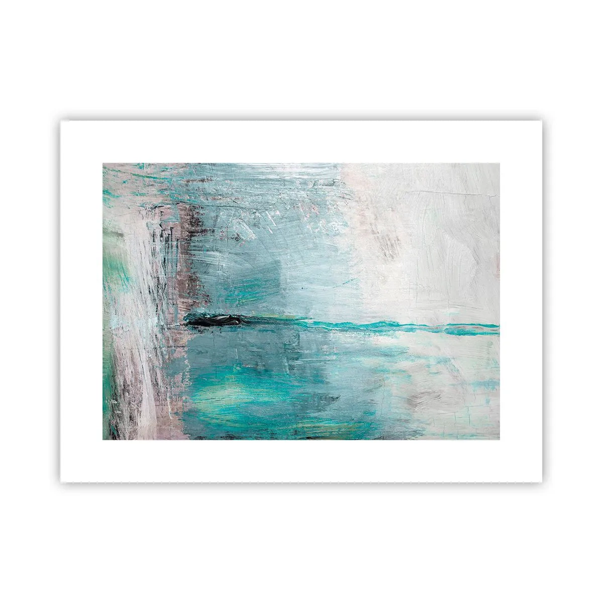 Plagát - Horizontálne v modrej - 40x30 cm